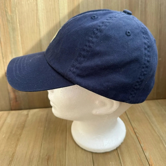 Polo Ralph Lauren Youth size 4-7 Navy Dad Hat with Pale Yellow Pony Logo - Picture 4 of 7